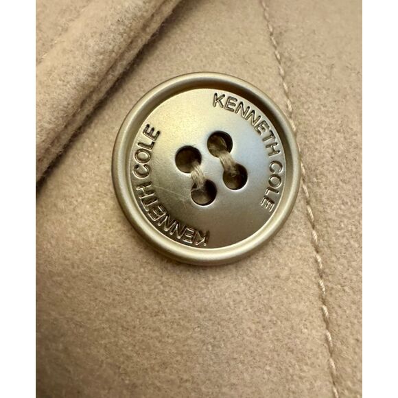 Kenneth Cole Double Breasted Wool Blend Pea Coat - Sz 10 - Picture 6 of 16